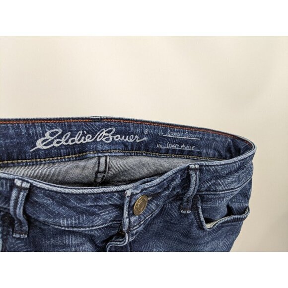 Eddie Bauer Slightyl Curvy Skinny Ankle Print Jeans Women's 4 (MEAS 27 X 26) - Picture 3 of 9
